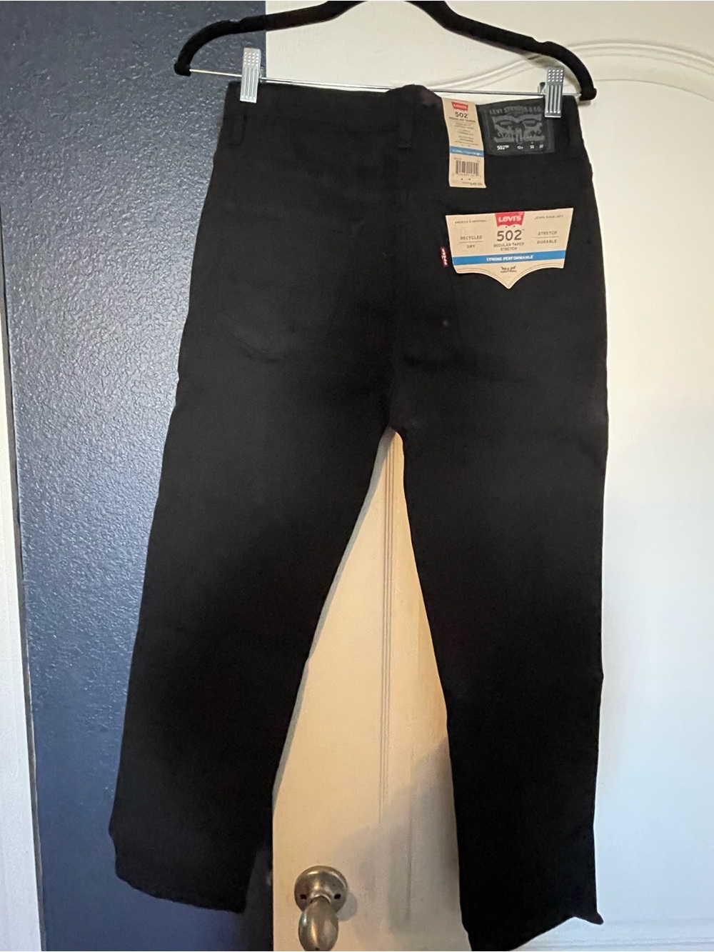 Levi's Black Straight-Leg Kids Jeans